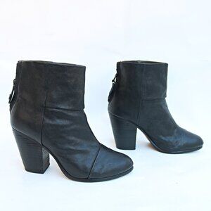 RAG & BONE  NEW YORK black heel ankle boots size 39